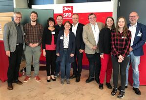 Die Hohenloher Delegation beim Landesparteitag in Heidenheim